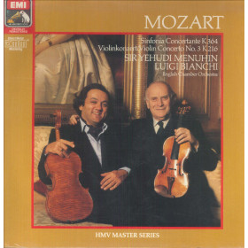 Mozart, Menuhin LP Vinile Sinfonia Concertante K 364 / Violin Concerto No. 3 K 216 Sigillato