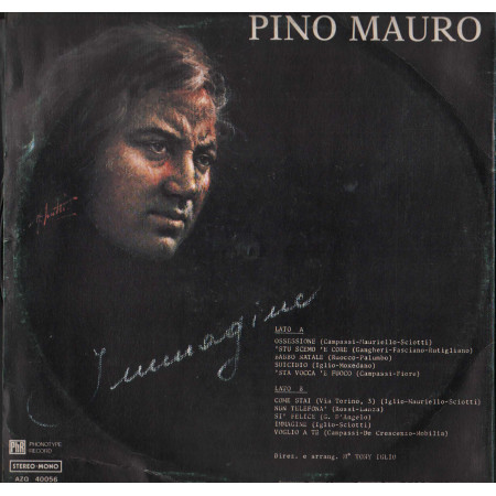 Pino Mauro LP Vinile Immagine / Phonotype Record ‎– AZQ40056 Nuovo