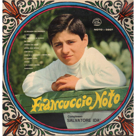 Francuccio Noto, Complesso Salvatore Idà LP Vinile Omonimo, Same / Noto0201 Nuovo