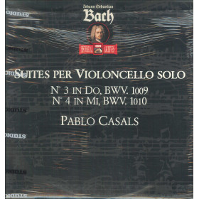 Bach ‎LP Vinile Suites Per Violoncello Solo N.3 In Do, BWV.1009 N. 4 In Mi, BWV 1010