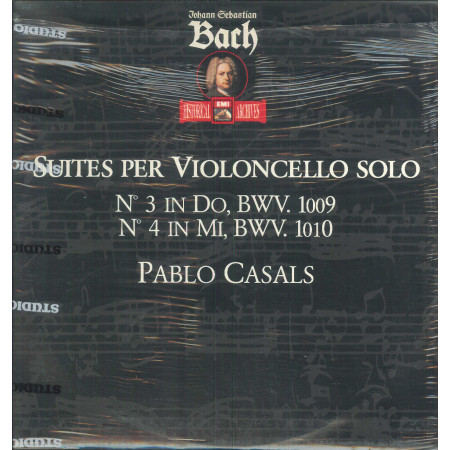Bach ‎LP Vinile Suites Per Violoncello Solo N.3 In Do, BWV.1009 N. 4 In Mi, BWV 1010