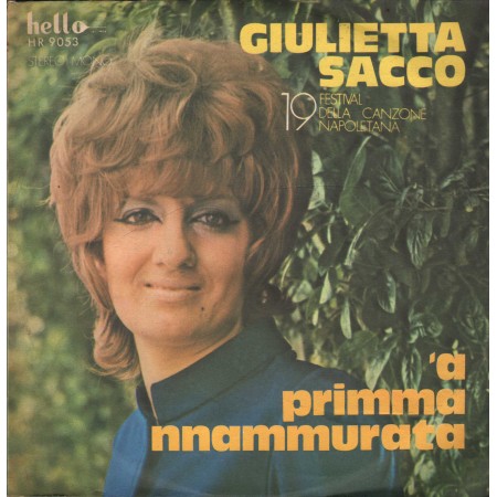 Giulietta Sacco Vinile 7" 45 giri 'A Primma Nnammurata / Addio Nuovo