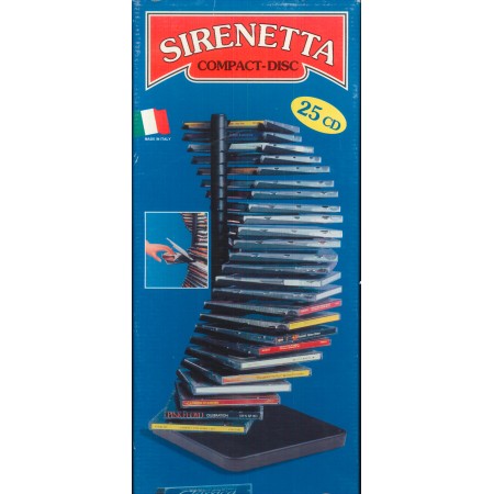 Sirenetta Contenitore Per CD 25 Porta Compact Disc / Nuovo 8001582111223