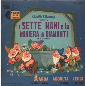 Walt Disney Vinile 7" 45 giri La Storia Di I Sette Nani E La Miniera Di Diamanti Nuovo