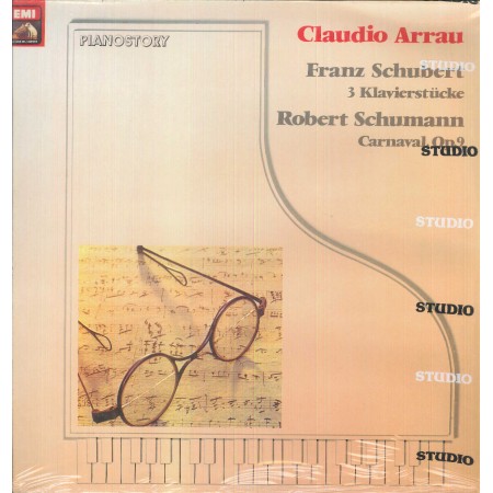 Schubert, Schumann, Arrau LP Vinile 3 Klavierstucke / Carnaval Op.9 / 531435321M Sigillato
