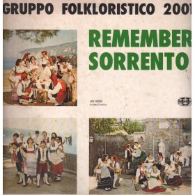Gruppo Folkloristico 2001 ‎LP Vinile Remember Sorrento / Universal ‎– LPX50026 Nuovo