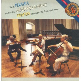 Brahms, Perahia LP Vinile Quartet For Piano And Strings In G Minor, Op. 25 / CBS – M42361 Nuovo