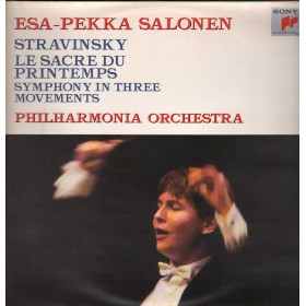 Stravinsky, Salonen LP Vinile The Rite Of Spring, Symphony In Three Movements / Sony ‎– S45796 Nuovo