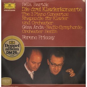 Bartok, Anda, Fricsay LP Vinile The 3 Piano Concertos / Deutsche  – 2726005 Nuovo