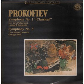 Prokofiev, Bernstein LP Vinile Symphony N.1 Classical / Symphony N. 5 / MP39755 Nuovo