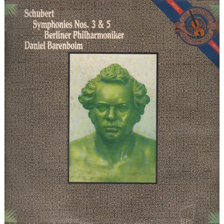 Schubert, Barenboim LP Vinile Symphonies Nos. 3 E 5 / CBS – IM39671 Nuovo