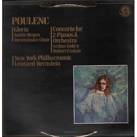 Poulenc, Bernstein LP Vinile Gloria / Concerto For 2 Pianos E Orchestra / MP39069 Nuovo