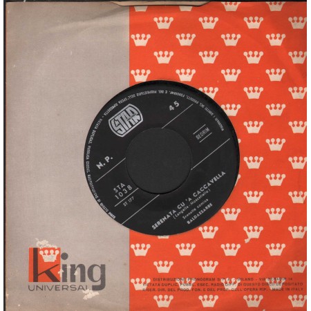 Baldassarre Vinile 7" 45 giri Sereneta Cu A Caccavella / O Vedovo / Star – STA1038 Nuovo