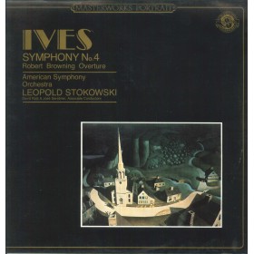 Ives, Stokowski ‎LP Vinile Symphony No. 4 / Robert Browning Overture / CBS60502 Nuovo