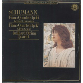 Schumann, Bernstein, Gould LP Vinile Quintet, Op. 44, Quartet, Op. 47 / CBS – MP39126 Nuovo