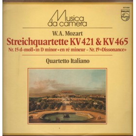 Mozart, Quartetto Italiano LP Vinile Streichquartette KV 421, KV 465 / Philips – 6570888 Nuovo