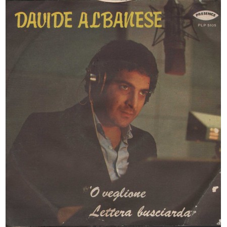 Davide Albanese Vinile 7" 45 giri 'O Veglione / Lettera Bugiarda /  PLP5105 Nuovo