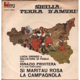 Ignazio Privitera Vinile 7" 45 giri Si Maritau Rosa / La Campagnola / AFKFC58012 Nuovo