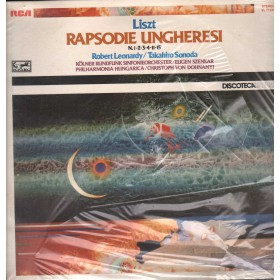Franz Liszt ‎LP Vinile Rapsodie Ungheresi N. 1-2-3-4-11-15 / RCA – VL71235 Sigillato