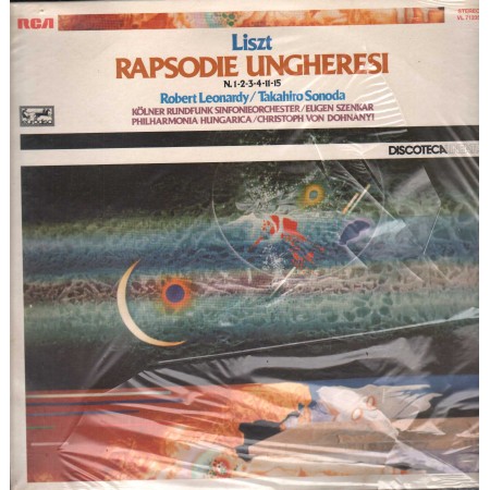 Franz Liszt ‎LP Vinile Rapsodie Ungheresi N. 1-2-3-4-11-15 / RCA – VL71235 Sigillato