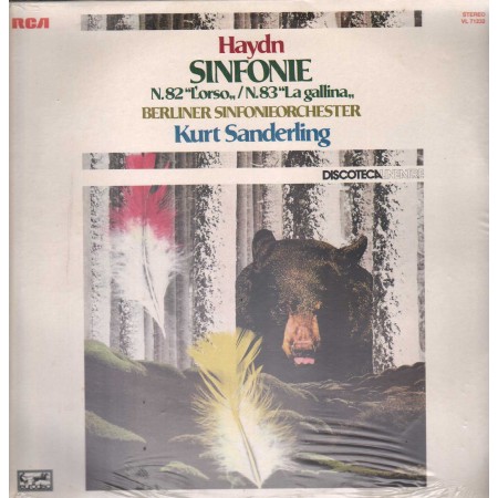 Haydn, Sanderling LP Vinile Sinfonie N. 82 L'Orso / N. 83 La Gallina Sigillato