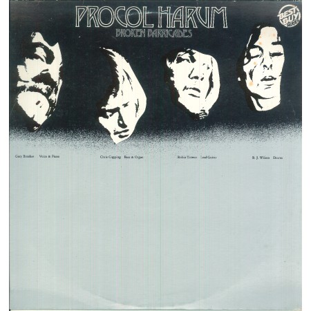 Procol Harum LP Vinile Broken Barricades / Chrysalis ‎– CHYL 1056 Sigillato