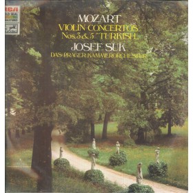 Mozart, Suk LP Vinile Violin Concertos Nos. 3, 5 Turkish / RCA – GL71084 Sigillato