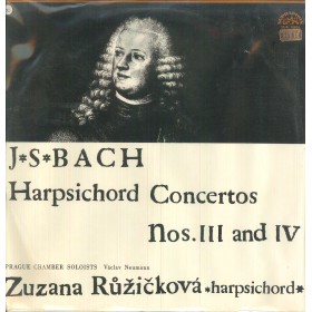 Bach, Ruzicková LP Vinile Harpsichord Concertos Nos. III And IV Sigillato