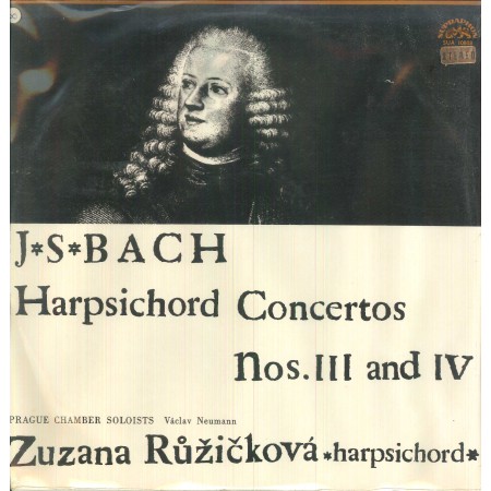 Bach, Ruzicková LP Vinile Harpsichord Concertos Nos. III And IV Sigillato