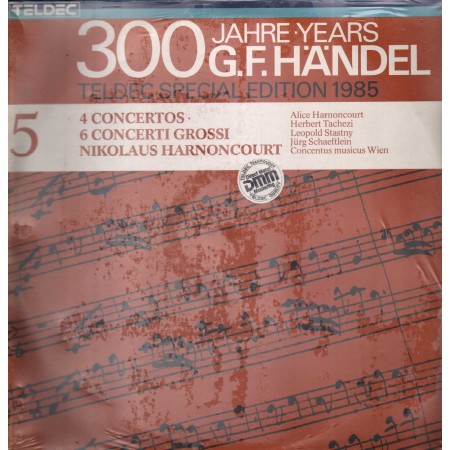 Handel, Harnoncourt LP Vinile 4 Concertos - 6 Concerti Grossi / TELDEC – 648225DM Sigillato