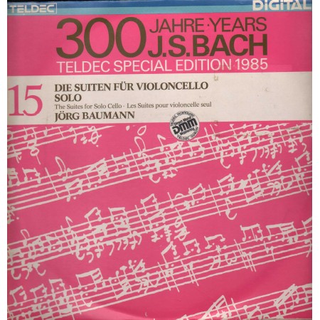 Bach, Baumann LP Vinile Die Suiten Fur Violoncello Solo / TELDEC – 648245DM Nuovo