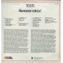 Tosti, Alva LP Vinile Romanze Celebri / Ricordi ‎– OCL16048 Sigillato