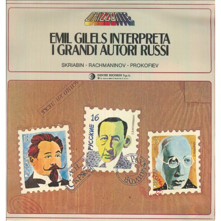 Emil Gilels ‎LP Vinile Gilels Interpreta I Grandi Autori / OCL16199 Sigillato