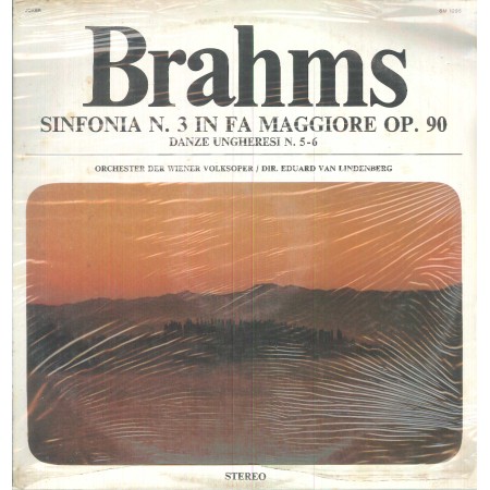 Brahms, Van Lindenberg LP Vinile Sinfonia 3 In Fa Op. 90, Danze Ungheresi 5-6