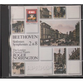 Beethoven, Norrington CD Sinfonien, Symphonies 2, 8 / EMI – CDC7476982 Nuovo