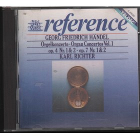 Handel, Richter CD Organ Concertos Vol. 1 Op. 4 Nr. 1, 2 / Op. 7 Nr. 1, 2 / 843628 Nuovo