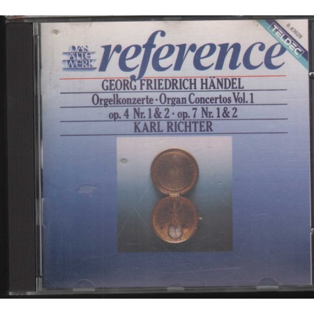 Handel, Richter CD Organ Concertos Vol. 1 Op. 4 Nr. 1, 2 / Op. 7 Nr. 1, 2 / 843628 Nuovo