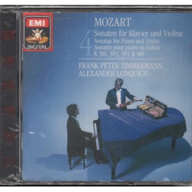 Zimmermann, Lonquich CD Sonaten Fur Klavier Und Violine KV 301, 303, 304, 481Sigillato