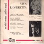 Navarrini, Ballinari, Artioli, Costabile Vinile 7" 45 giri Viva L'Operetta / EP13002