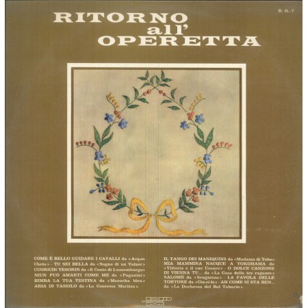 Cesare Gallino ‎‎LP Vinile Ritorno All'Operetta / EMP – RO7 Nuovo
