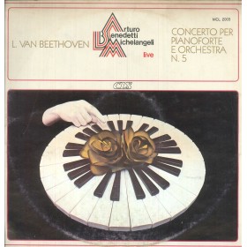 Beethoven, Michelangeli LP Vinile Concerto Per Piano E Orchestra N. 5 / MCL2003 Nuovo