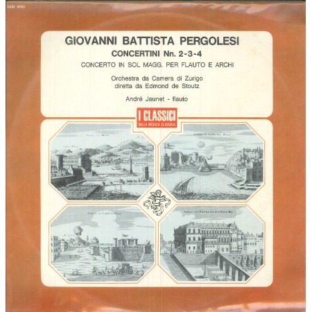 Giovanni Battista Pergolesi ‎‎LP Vinile Concertini  N. 2, 3, 4 / Ricordi – XAM4062 Sigillato