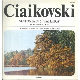 Ciaikovski, Bader ‎LP Vinile Sinfonia N. 6 Patetica In Si Min., Op. 74 / LPUP5225 Nuovo