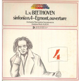Beethoven, Klecki LP Vinile Sinfonia N. 4  Egmont, Ouverture / Ricordi  – OCL16166 Nuovo