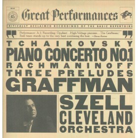 Tchaikovsky, Rachmaninoff, Graffman LP Vinile Piano Concerto N. 1 / Three Preludes / 60145