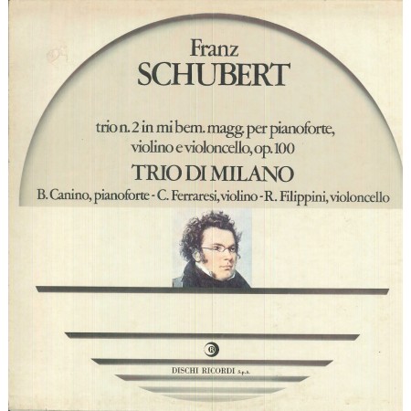 Schubert LP Vinile Trio N. 2 In Mi Bem. Magg, Per Piano, Violino E Violoncello, Op. 100 / RCL27007