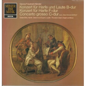 Handel, Dupre, Dart LP Vinile Konzert Fur Harfe Und Laute B-Dur / Grosso C-Dur Nuovo