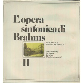 Brahms, Abravanel LP Vinile L'Opera Sinfonica Di Brahms Symphony N. 2 / OCL16071