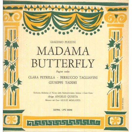 Puccini, Tagliavini, Taddei, Petrella LP Vinile Madama Butterfly / Cetra – LPC55016 Nuovo