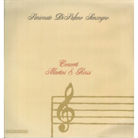 Simionato, Di Stefano, Sanzogno LP Vinile Omonimo, Same / LMR5015 Sigillato